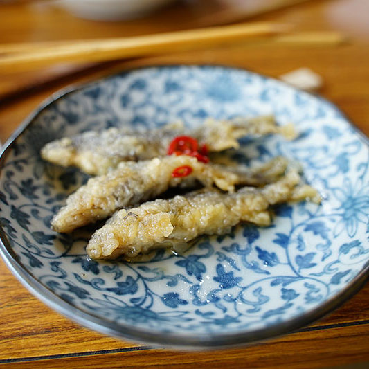 子持ち小鮎の天ぷら