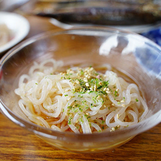 こんそば(こんにゃくのそば)